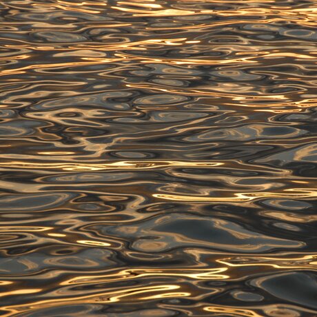 Wellen bei Sonnenuntergang | © Heidi Duss-Bürgi Wellen bei Sonnenuntergang | © Heidi Duss-Bürgi