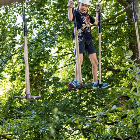 Kleiner Junge im Seilpark | © Seilpark Rigi