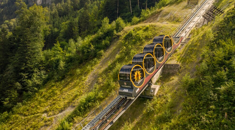 Standseilbahn Stoos | © Stoos-Muotatal Tourismus