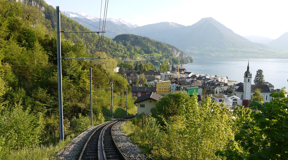 Panoramaweg Vitznau - Übergang Rigi Bahn bei Platten