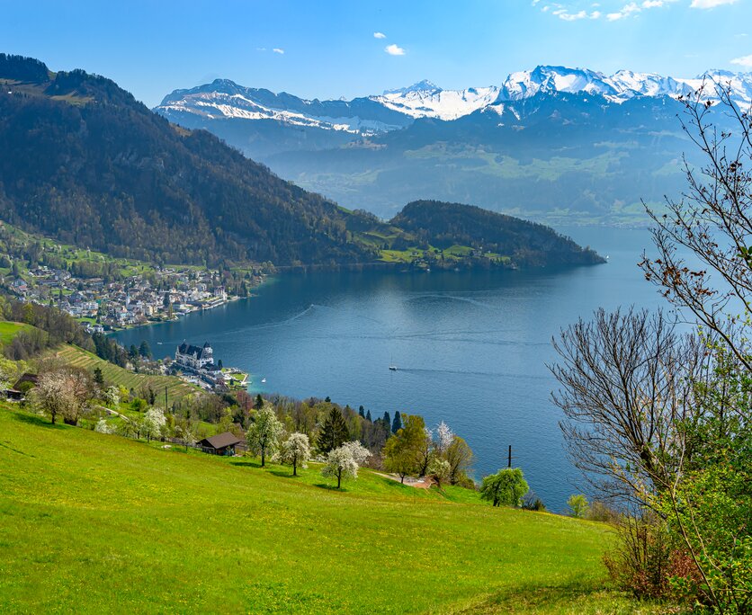 Aussicht auf das Dorf Aussicht auf das Dorf