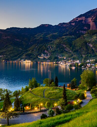 Aussicht auf das Dorf vom Hotel FloraAlpina | © Herby-Foto-Art