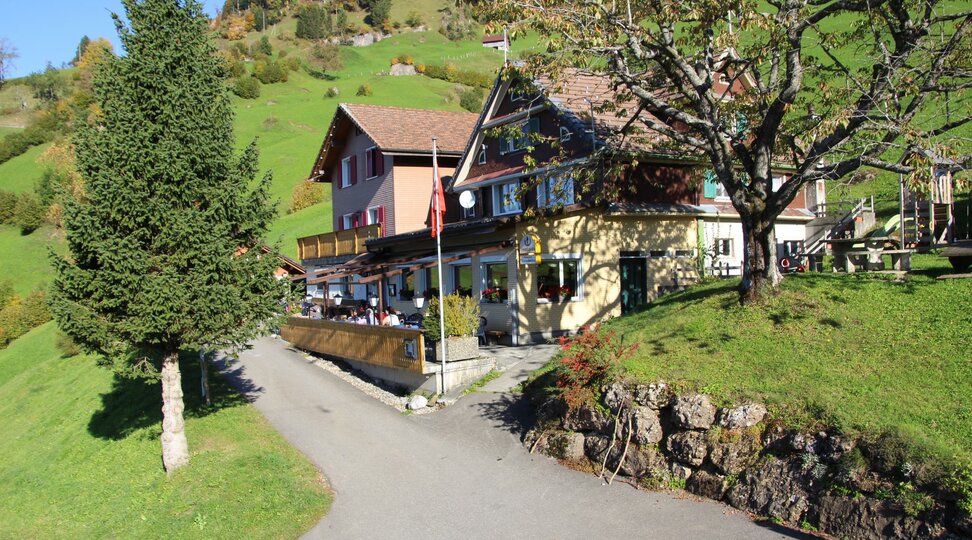 Aussenansicht Restaurant Hinterbergen